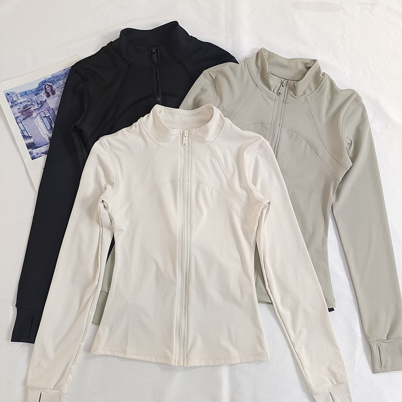 跑步女立领拉链瑜伽服速干防晒