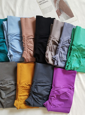 蜜桃裤高腰网红健身裤运动跑步紧身提臀秋季透气跳舞性感瑜伽裤