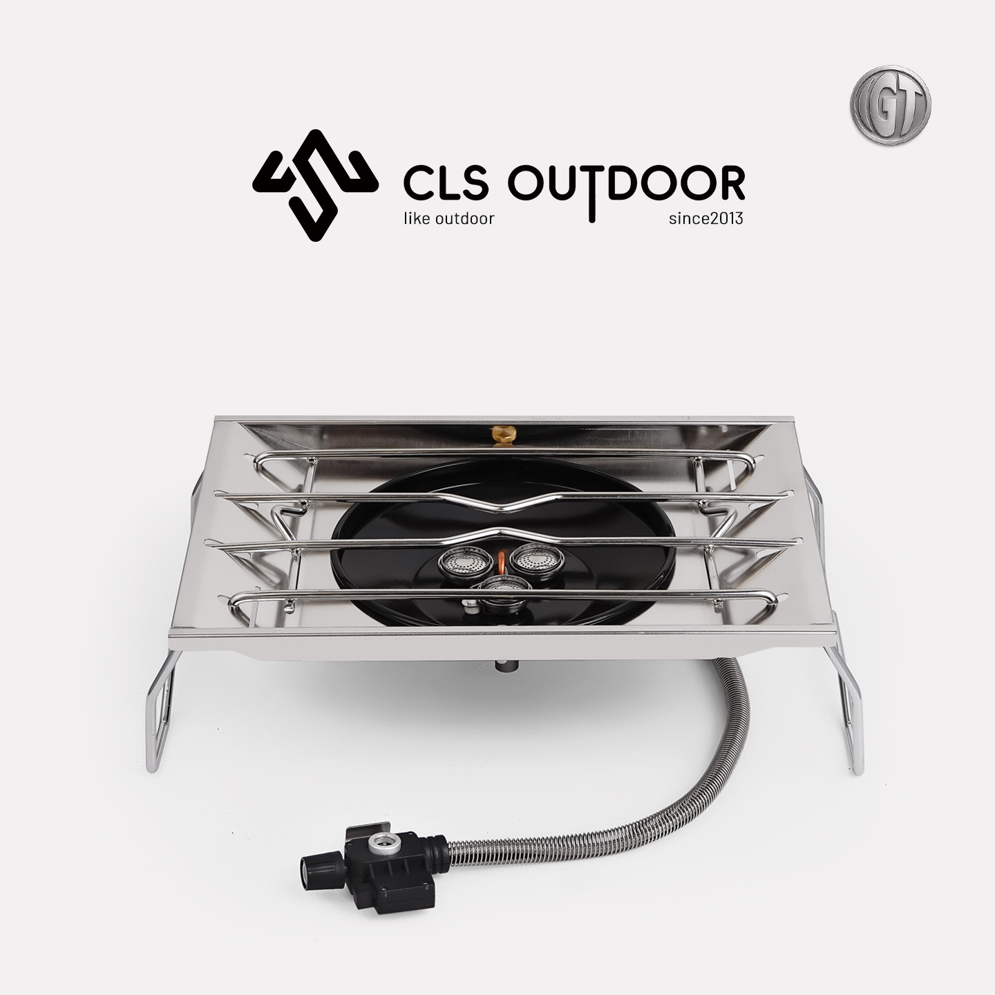 CLS户外IGT桌面炉露营小型炊具气炉野餐烧烤便携三头炉燃气