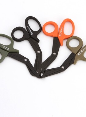 EMT战术剪刀求生急救救援带细齿剪布EDC户外野营生存装备帆布剪子