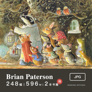 布莱恩·帕特森Brian Paterson|狐狸村故事插画复古手帐参考素材