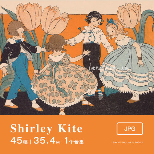 Shirley Kite｜美国时尚插画装饰艺术art deco美术临摹素材图片
