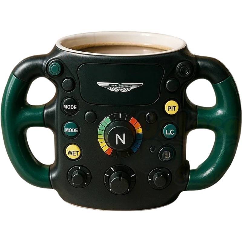 F1 Steering Wheel 3D Mug F1车队方向盘马克杯diy创意礼物现货