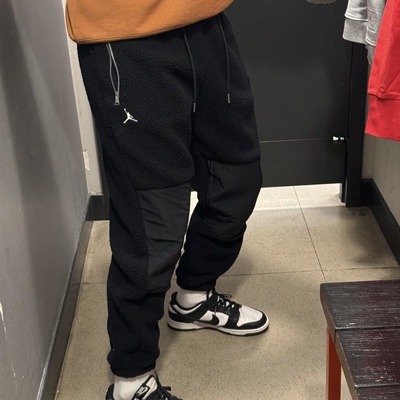 Nike耐克 Jordan男子运动休闲潮流针织摇粒绒宽松束脚长裤 DV1570