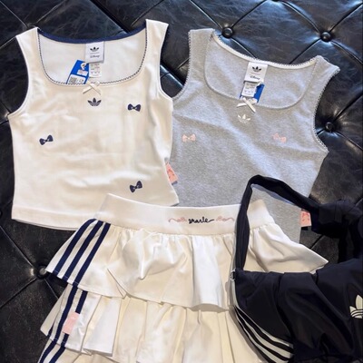 Adidas三叶草 女子运动休闲潮流玛丽猫背心吊带 KC3102 KC3103