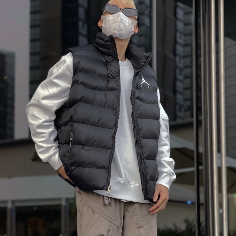 Nike耐克 Air Jordan AJ男子运动休闲潮流保暖棉服马甲外套CN4268