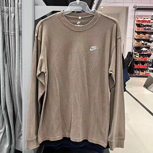Nike耐克 男子运动休闲潮流泼墨宽松透气长袖 T恤 DX1002 春夏新款
