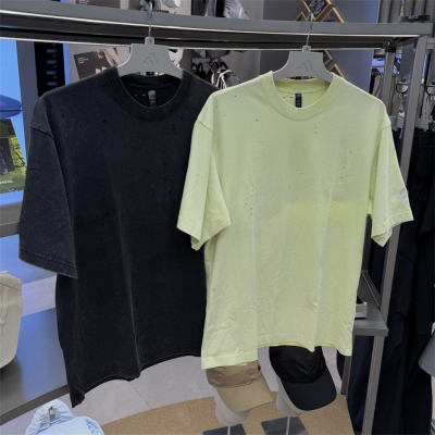 Adidas阿迪达斯 FOS 男子运动休闲破坏做旧短袖T恤 LD4899 LD4902