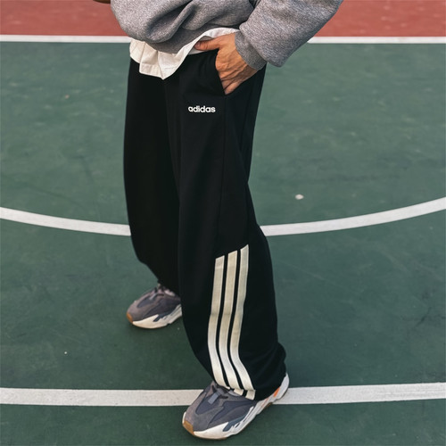 Adidas阿迪达斯 男女运动休闲潮流经典针织宽松弯刀裤长裤 KA2589