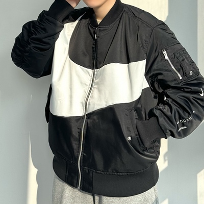 Nike耐克 大勾男女运动休闲潮流双面穿棒球服棉服夹克外套 DD6056