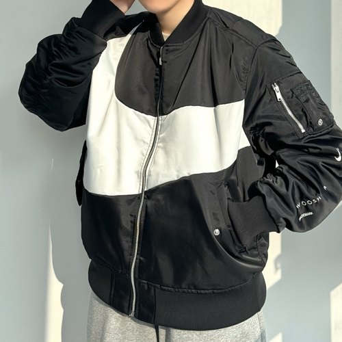 Nike耐克 大勾男女运动休闲潮流双面穿棒球服棉服夹克外套 DD6056