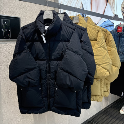 Adidas三叶草 男女运动潮流中长款面包服羽绒服外套KD1857 KD1859