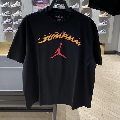Nike耐克 Jordan AJ男子运动休闲潮流火焰飞人印花短袖T恤 FJ7685