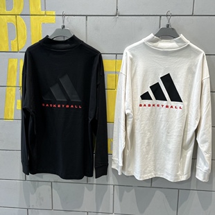 阿迪达斯 T恤 JE3766 IZ4910 BASKETBALL男女运动休闲潮流宽松长袖