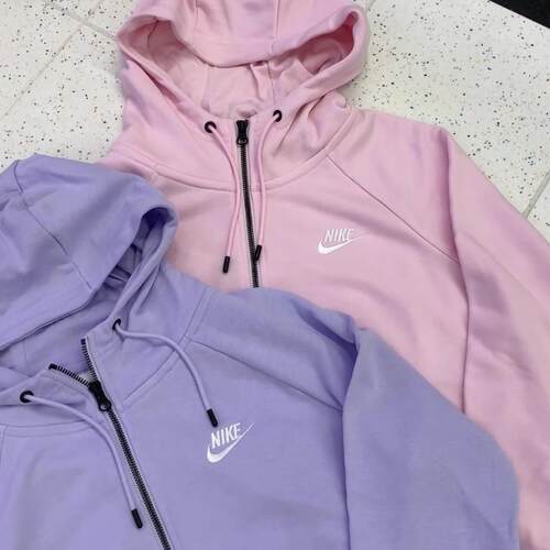 Nike耐克 秋季新款女子运动休闲潮流刺绣连帽卫衣夹克外套 BV3343