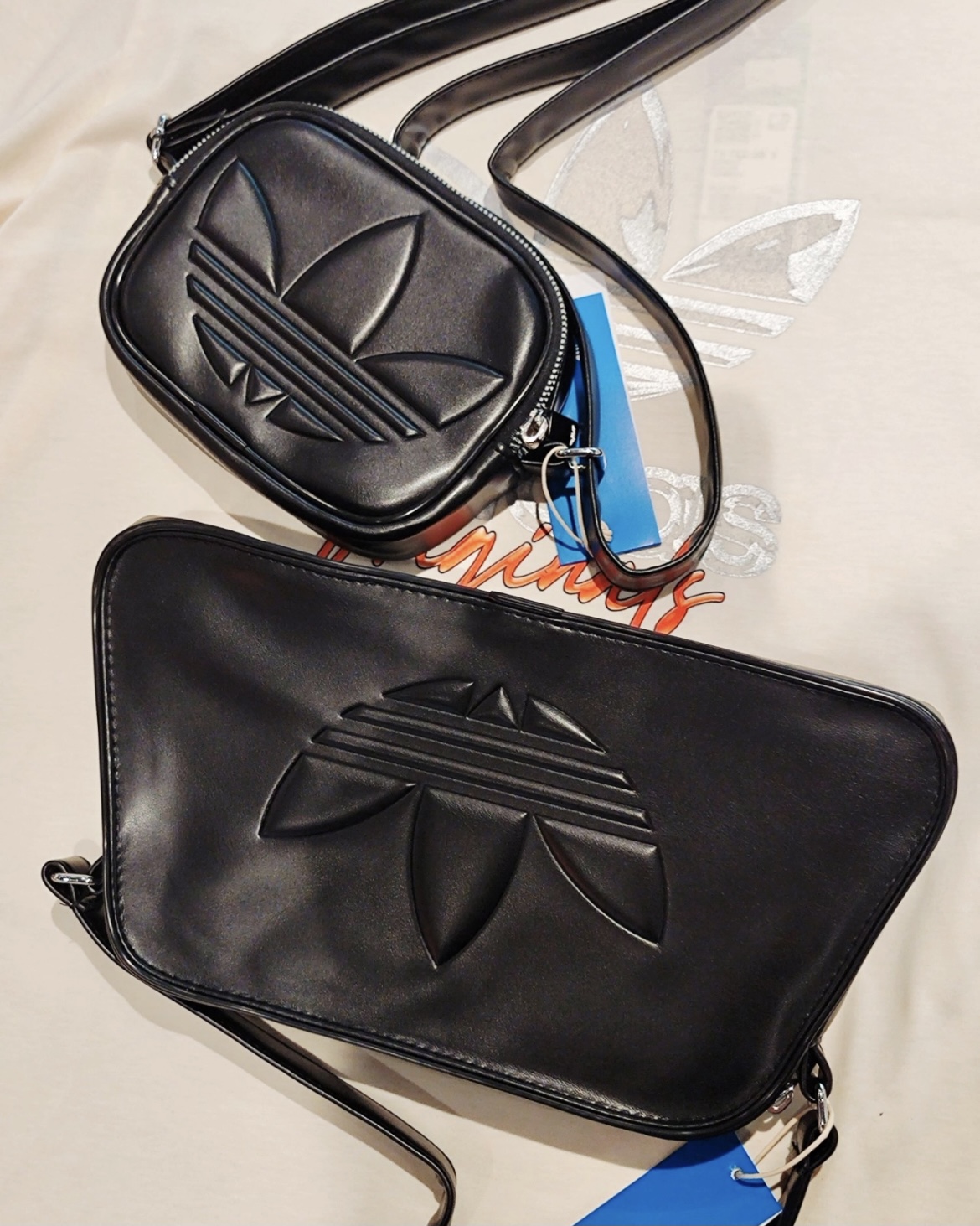 Adidas三叶草 潮流女子皮质拎包挎包小背包 IT7378 IT7379 IT7380