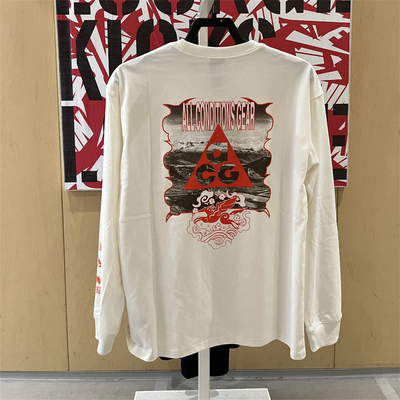 Nike耐克 ACG男子运动休闲潮流印花宽松马年新年款长袖T恤 IQ3713