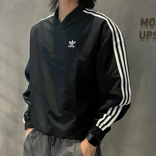 Adidas三叶草 运动休闲潮流复古经典梭织套头卫衣 IZ2462 IZ4804