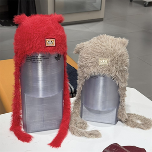 KH0286 KH0285 Adidas三叶草 运动休闲潮流针织猫耳马海毛帽子