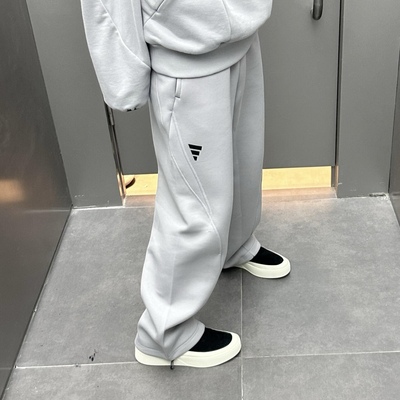 Adidas阿迪达斯 FOS运动休闲潮流户外宽松针织长裤 KB4600 KB4601