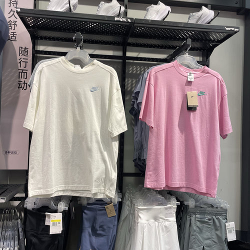 Nike耐克 夏季女子运动休闲潮流小雏菊宽松透气纯棉短袖T恤HJ9427