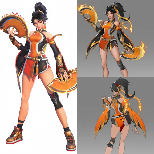 守望先锋安燃cos假发成品
