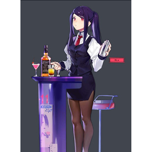 帝都动漫 COSPLAY  少女前线 吉尔斯汀雷 高马尾 假发定做