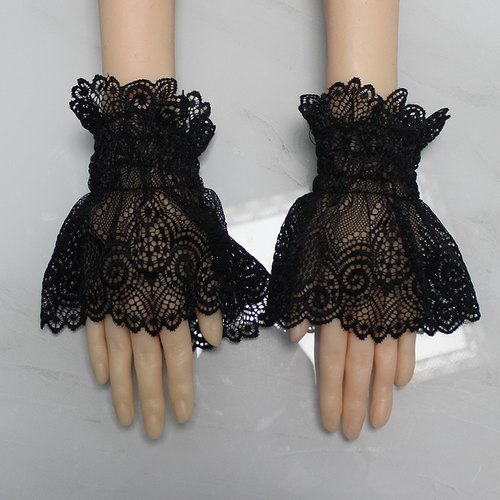 大码蕾丝假袖子喇叭袖蕾丝花边假袖口假袖子袖套内百搭装饰手套女