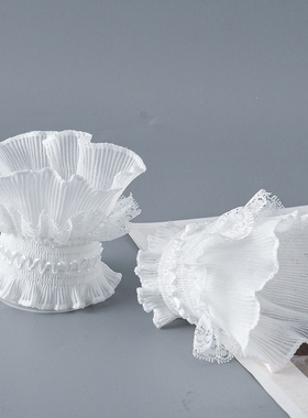 蕾丝袖套女假袖子护腕袖口装饰假袖口百搭白色花边衬衫袖口护腕