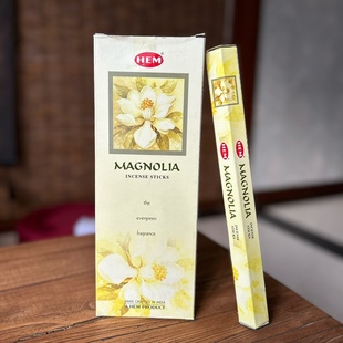 HEM线香办公家用室内熏香料净化空气 印度进口香薰MAGNOLIA白玉兰