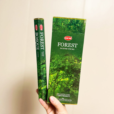 印度进口正品竹签香HEM 森林FOREST 线香清新家用香熏香 活力感足