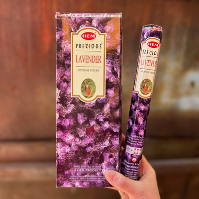 印度进口正品HEM Lavender 薰衣草 竹签香线香 室内卧室安神熏香