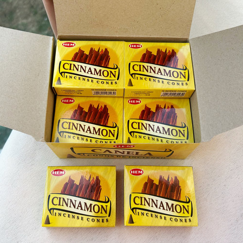 肉桂香｜HEM印度香正品塔香CINNAMON 室内香薰 木质调辛辣暖香 财