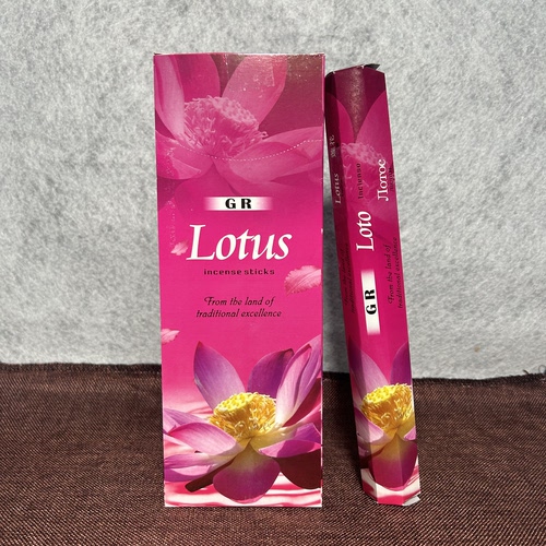 GR印度香线香荷花Lotus 印度原装进口手工熏香室内除味衣橱盖味