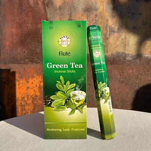 印度进口Flute正品线香绿茶Green Tea 家用香薰室内卫生间除味