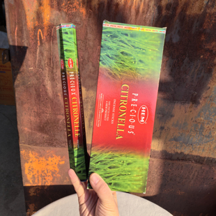 印度进口HEM线香香茅草CITRONELLA 家用熏香清爽草木香净化空气