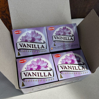 HEM塔香.香草味 ｜客户说这款是“浪漫的味道”  VANILLA印度锥香