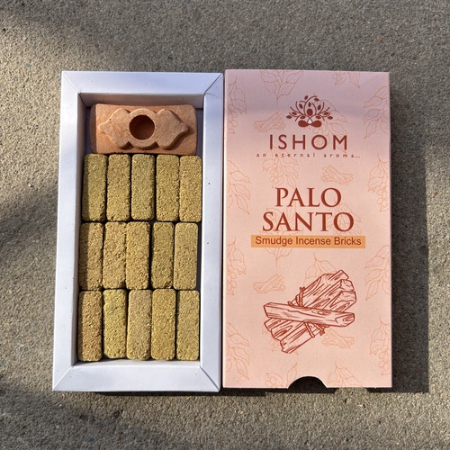 ISHOM印度进口香砖秘鲁圣木PALO SANTO手工制作香薰熏香香氛净化