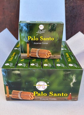 印度进口塔香flute老牌子-秘鲁圣木Palo Santo 家用室内香薰锥香