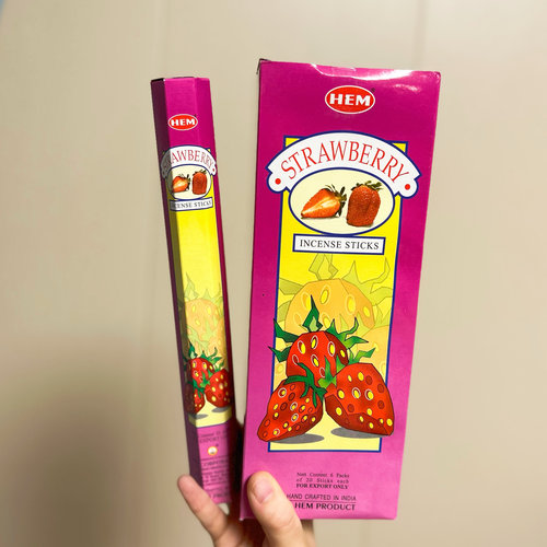 草莓｜印度进口HEM竹签线香STRAWBERRY 水果甜香清香型除异味净化