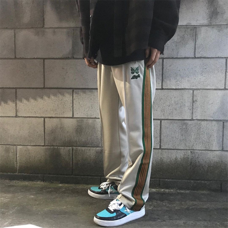 过验needles track联名aipl东京限定asaprocky蝴蝶运动休闲长裤