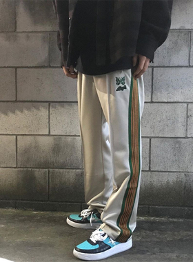 过验NEEDLES TRACK联名AIPL东京限定ASAPROCKY蝴蝶运动休闲长裤