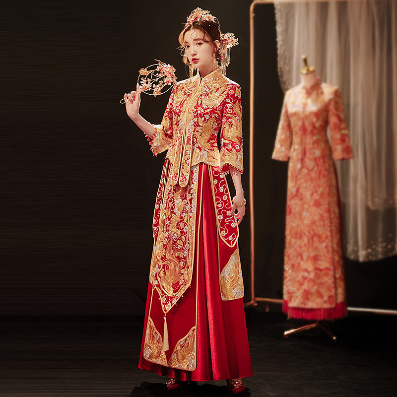 2024新款秀禾服结婚中式嫁衣修身