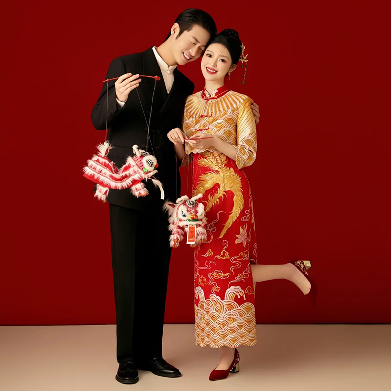 2024新款旗袍秀禾服中式结婚礼服