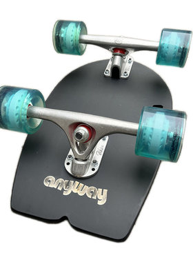 anyway 15.5英寸 大超萌mini迷你小鱼板专业高端手提板陆冲板滑雪