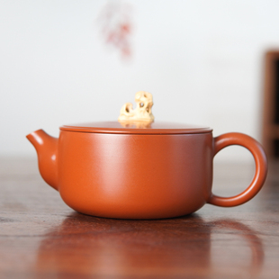 观山汉瓦 120cc 广西钦州坭兴陶原矿纯手工茶具