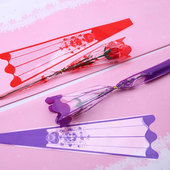 情人节玫瑰包装 袋单只袋鲜花束花包装 袋塑料袋单支袋包花袋100个