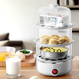 早餐机小型蒸鸡蛋羹家用特价 煮蛋器 21蛋大容量煮蛋器 蒸蛋器