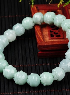 天然翡翠男女款手串佛珠包邮