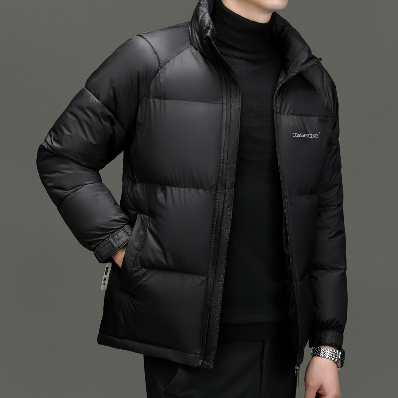 保罗男士冬季棉衣外套青年保暖棉衣棉服加厚抗寒棉衣棉服立领外套